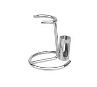 Linkidea Stainless Steel Razor Stand, Men's Grooming Holder for Short Brush, Bathroom Accessories Compatible with Merkur 34HD, 23 C, Henson Shaving AL 13, Vikings Blade (Silver)