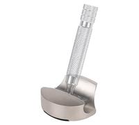Linkidea Stainless Steel Shaver Holder, Men's Razor Holder with Anti-Slip Pad, Razor Stand Compatible with Merkur, Parker, Vikings Blade, Rockwell Most of Manual Razor (Nickel Color)