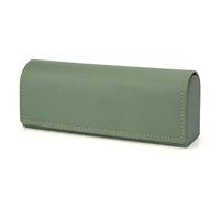 Linkidea Sunglasses Case, Vegan Leather Frame Glasses Case for Sunglasses, Eyeglasses Travel Bag Compatible with Persol Rectangle/Aviator Ray-Ban Caravan Reverse Square/Elliott Square