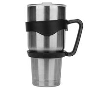 Linkidea Tumbler Handle Compatible with 30oz YETI Rambler, Ozark Trail Tumbler, Portable Anti Slip Travel Mug Grip, Black