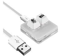 Linkidea USB Zoom Meeting Mute Button for macOS, Start/Stop Video, Mute/Unmute Microphone Audio, Compatible with Zoom App, Plug & Play Keyboard Meeting Controller for Online Class