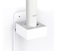 Linkidea Wall Mount Electric Toothbrush Charger Holder, Self Adhesive Tooth Brush Stand for Bathroom, Powered Toothbrush Stand Compatible with Oral-B iO Series 7/8/9 (Round Charger Only)