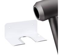 Linkidea Wall Mounted Hair Dryer Holder, Screw Hair Dryer Stand for Bathroom, Compatible with Dyson Supersonic Origin, Supersonic Nural (White)