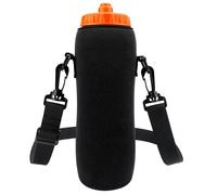 Linkidea Water Bottle Carrier with Strap Compatible with Gatorade Plastic Squeeze 32oz, Insulated Squeeze 30oz, Waterbottle Sling Bag Holder, Extra Long Shoulder Strap (59'') (Black)