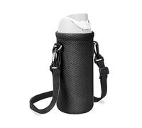 Linkidea Water Bottle Carrier with Strap Compatible with Kids FreeSip 16oz, Owala FreeSip Tritan 25oz, Neoprene Waterbottle Sling Bag Holder, Shoulder Strap, Black