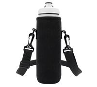 Linkidea Water Bottle Carrier with Strap Compatible with Polar Bottle Sport Insulated 24oz Bottle, Waterbottle Sling Bag Holder, Extra Long Shoulder Strap (59'') (Black)