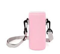 Linkidea Water Bottle Carrier with Strap Compatible with Simple Modern Summit Collection 22oz, Hydro Flask Wide Mouth, Waterbottle Sling Bag Holder with Shoulder Strap (Pink)