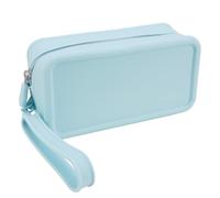 Linkidea Women Shaver Case, Protective Silicone Travel Pouch for Bikini Trimmer & Epilator, Razor Storage Bag Compatible with Braun Silk-epil 9, Philips SatinShave & OLOV (Blue/Bag Only)