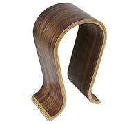 Linkidea Wooden Headphone Stand, Omega Headset Holder Desk Display Hanger for Over-Ear Gaming Headphones Compatible with Audio-Technica, Bose, AKG, Sennheiser, Beats, Sony