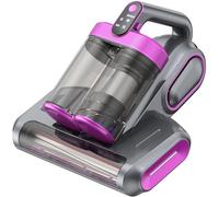 Linkifly MT1 Cordless Double-Cup Mattress Cleaner, 18Kpa Suction 253.7nm UV-C Light & 80000Rpm Rotation Ultrasonic Tech, Portable Handheld Vacuum for Bed/Fabric Sofa/Carpet Cleaning