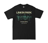 Linkin Park from Zero Official Merch Blurry Portrait Tour T-Shirt, Washed Black, M