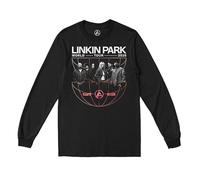 Linkin Park from Zero Official Merch Globe Long Sleeve T-Shirt, Black, L
