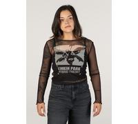 Linkin Park - Hybrid Theory Mesh Cropped - Longsleeve - black - L - gid://shopify/Metaobject/72785363181 L