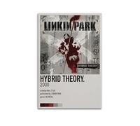 Linkin Park Hybrid Theory Print Album Cover Signed Limited Poster,Music Cover Posters,Pop Hip Hop Rap Singer Star Music Poster Aesthetic Canvas Wall Art for Girl And Boy Teens Dorm Decor 20x30inch(50x
