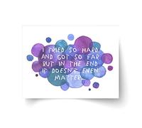 Linkin Park In the End Lyrics - Unframed Print