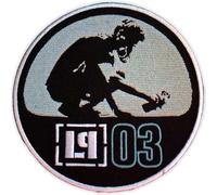 Linkin Park LP03 Woven Iron On Patch (One Size) (Black/Grey)