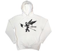 Linkin Park Men's Street Soldier Hoodie in White | Size: Medium Linkin Park White M