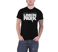 Linkin Park Official T Shirt Black Logo 'Minutes to Midnight' Album S