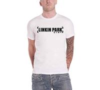 Linkin Park T Shirt Bracket Band Logo New Official Mens White