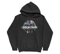 Linkin Park Unisex-Adult Official Merchandise Zero Silhouettes Tour Hoodie Hooded Sweatshirt, Black, Large