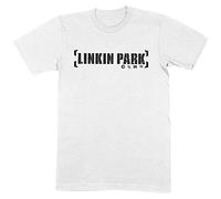 Linkin Park Unisex Adult Bracket Logo Cotton T-Shirt (M) (White)