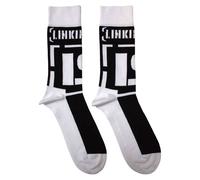 Linkin Park Women's Brackets Band Logo Ankle Socks in White Linkin Park White One Size
