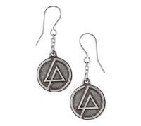 Linkin Park Women's LP Circle Logo Dangle Earrings in Metallics Linkin Park Metallics One Size
