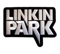 Linkin Park Woven Logo Iron On Patch (One Size) (Black/White)