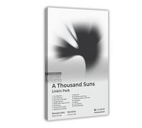 Linkin Poster LK Park Music Album A Thousand Suns Cover Tracklist Vintage Rock Band Art Fans Gift Room Decor Canvas Poster Wall Art Decor Print Picture Paintings for Living Room Bedroom Decoration 12x