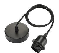 Linkind Ceiling Pendant Light Fitting, Metal E27 Screw Lamp Holder with Lock Ri