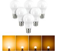Linkind Dimmable E27 Screw Bulb, 7.3W (Equivalent to 60W) ES Edison Screw LED Light Bulbs, Warm White 2700K, 806LM, A60 GLS Standard Light Bulbs, Energy Saving Large Screw Bulbs, Pack of 6