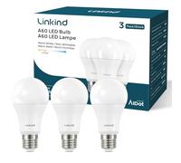 Linkind E27 Screw Bulbs 13.5W, Warm White 2700K E27 LED Bulb, 100W Equivalent 1521LM, Large Screw in LED Light Bulb, Energy Saving ES GLS Bulbs for Lamps, Non-Dimmable, Pack of 3
