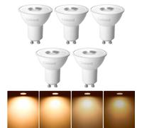 Linkind GU10 LED Light Bulbs, Dimmable 5.7W 560lm, RAR16 2700K Warm White Spotlights, 75W Equivalent, 110 Degree Wide Beam Angle, AC220-240V, Pack of 5