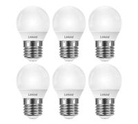 Linkind LED Dimmable Bulb Mini E27 Golf Ball, 6500K Cool Daylight White 4.2W Equivalent 40W, 470lm, G45 Globe ES Edison Screw Bulbs, AC220-240V, Frosted, 6 Pack