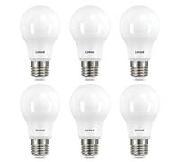 Linkind LED E27 Screw Bulb, 8.2W (60W Equivalent), Warm White 2700K A60 Edison Screw Bulb, Energy Saving Light Bulbs,806 Lumens, Frosted, ERP, CE Certified,Non-Dimmable, Pack of 6
