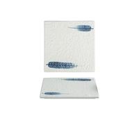 LINKIO Snack Plate Sushi Plate Japanese Creative Ceramic Flat Restaurant Square Dessert Plates