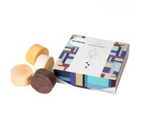 LINKLOOM Handmade Natural Solid Dish Soap Bar, 4PCS, Korean Traditionl Design Gift Box, Solid dish washing bar, Paprika, Oatmeal, Coffee, Pumpkin, Natural ingedients, Vegan Dishwashing Block,