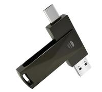 LinkMore NR P50 512GB External SSD - Type-C & USB-A Portable Drive, USB 3.2 5Gbps, 530MB/s Read, 480MB/s Write, 110MB/s Sustained Write - Works with Phone, PS5, Steam Deck, Android, Mac, Windows