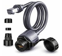 LinkNexa Starlink Ethernet Adapter Gen 3/Mini, 1.64FT/50CM Waterproof Starlink Cable Extension to RJ45 Female Coupler, Compatible with Starlink V3 Dish & Mini Router