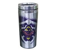 The Legend of Zelda Metal Tumbler - Officially Licensed Double-Walled Stainless Steel Travel Mug for Hot and Cold Beverages, Gifts for Legend of Zelda Gamers 450ml (16 fl oz) | Paladone