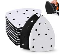 Linkstyle 10PCS Detail Sanding Interface Pads: 11-Hole Foam Mouse Sander Sandpaper Backing Pad Compatible with Bosch Ryobi, 105x152mm