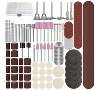 Linkstyle 141 PCS Rotary Tool Accessories Kit, 1/8 Inch Shank Multi Tool Accessories, for Engraving, Grinding, Sanding, Cutting, Polishing