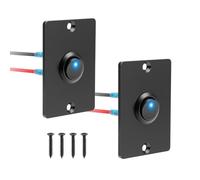 Linkstyle 2PCS Rocker 12V Switch Panel, Blue LED On Off Switch, Pre Wired SPST Toggle Switch for 12V/24V Car RV Boat Truck