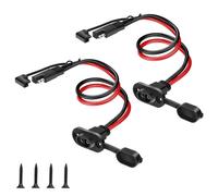Linkstyle 2PCS SAE Quick Connectors, SAE Extension Cable 10AWG Male to Female Socket Cable, Power Socket Sidewall Port