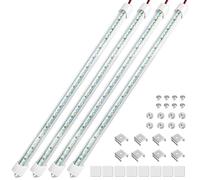 Linkstyle 4 x 12V LED Strip Lights with Switch 700LM 6500K for Car RV Truck Van Caravan Boat Cabinet