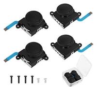 Linkstyle 4PCS 3D Analog Joystick Replacement for Nintendo Switch/Switch Lite, No Drift Joycon Joystick, Thumb Stick Accessories Repair Kit