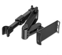 Linkstyle Car Headrest Tablet Holder, Stretchable Car iPad Holder, 360° Rotating Back Seat Mount for 4-10.6in Devices, Black