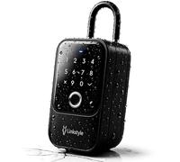 LINKSTYLE Matrix II Smart Lock Box for Keys - Bluetooth Wireless Key Box with Large Key Safe, 5 Unlock Modes, Codes, Fingerprint, App, Keycards, Manual Key for AirBnB, Realtors, Turo Rentals