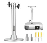 Linkstyle Mini Projector Ceiling Mount, Aluminum Alloy Projector Bracket Stand, 360° Rotation & 90° Tilt with 1/4'', M4, M6 Threaded for Projectors Cameras
