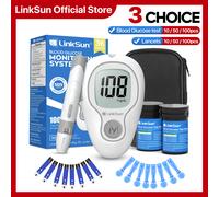 LinkSun G-425-3 Blood Glucose Meter 10/50/100pcs Test Strips Medical Diabetes Blood Sugar Test Monitor Complete Kit Glucosemeter G-425-3-100suit